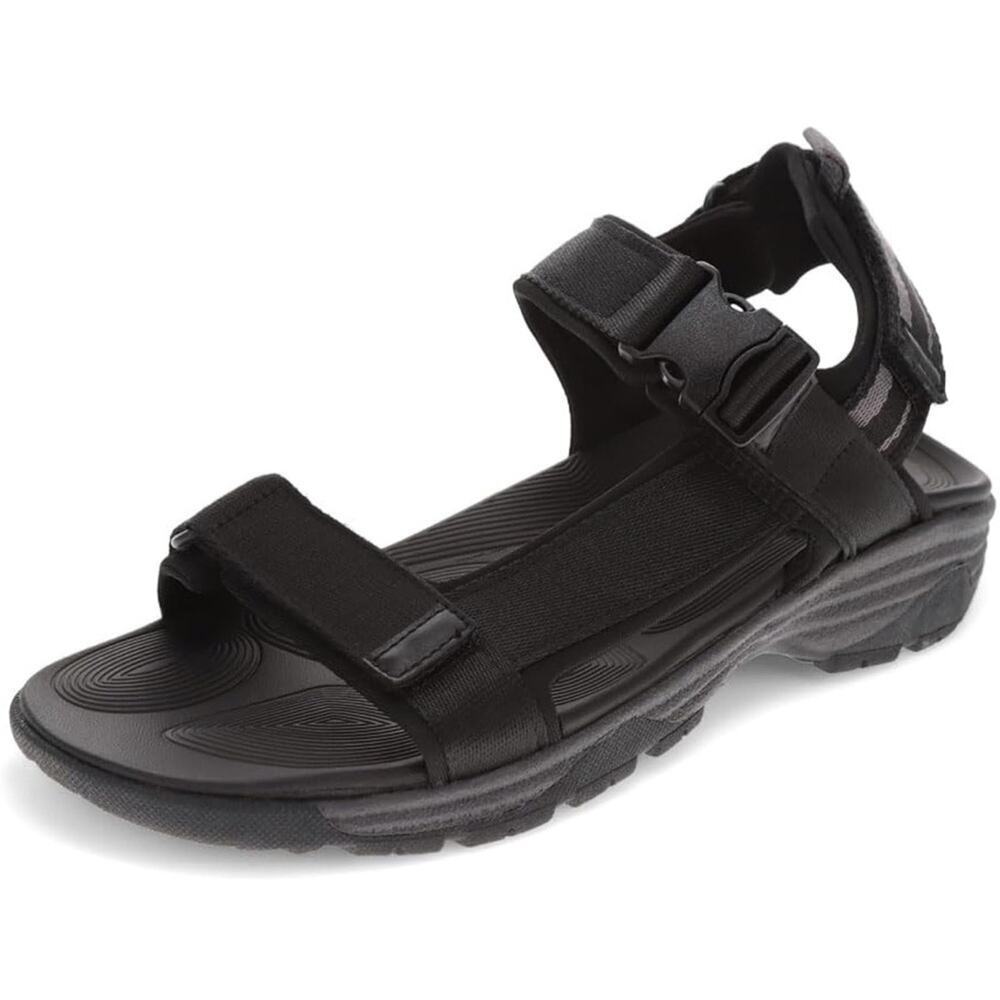 Bass Mens Trek Sporty Hiking Trail Sandal Shoe Black Size 11 - Picture 3 of 6